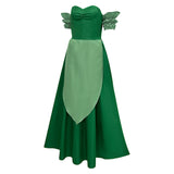 La Belle et la Bête Claudette Robe Verte Cosplay Costume