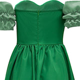 La Belle et la Bête Claudette Robe Verte Cosplay Costume