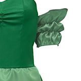 La Belle et la Bête Claudette Robe Verte Cosplay Costume