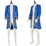 La Belle et la Bête Prince Veste Bleue Cosplay Costume