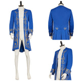 La Belle et la Bête Prince Veste Bleue Cosplay Costume