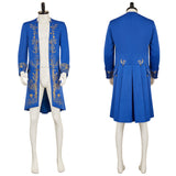 La Belle et la Bête Prince Veste Bleue Cosplay Costume