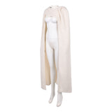 La Guerre des Étoiles Padme Amidala Naberrie Cape Blanche à Capuche Cosplay Costume