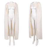 La Guerre des Étoiles Padme Amidala Naberrie Cape Blanche à Capuche Cosplay Costume