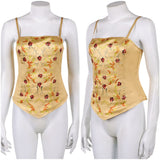 La Guerre des Étoiles Padme Amidala Naberrie Corset Jaune Cosplay Costume