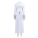 La Guerre des Étoiles Padme Naberrie Amidala Robe Blanche Cosplay Costume