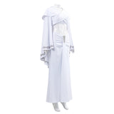 La Guerre des Étoiles Padme Amidala Naberrie Robe Blanche Cosplay Costume