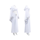 La Guerre des Étoiles Padme Amidala Naberrie Robe Blanche Cosplay Costume