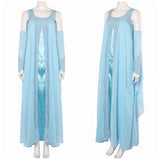 La Guerre des Étoiles Padme Amidala Naberrie Robe Bleue Cosplay Costume
