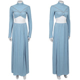 La Guerre des Étoiles Padme Amidala Naberrie Tenue Bleue Cosplay Costume