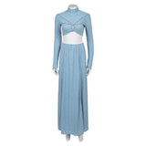 La Guerre des Étoiles Padme Amidala Naberrie Tenue Bleue Cosplay Costume