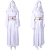La Guerre des Étoiles Princess Leia Robe Blanche Cosplay Costume