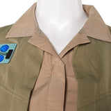 La Guerre des Étoiles Princess Leia Tenue de Cape Camouflage Verte Cosplay Costume