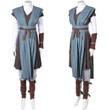 La Guerre des Étoiles Rey Tenue Grise de Combat Cosplay Costume