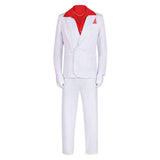 Le Balafré 1983 Al Pacino Tenue Blanche et Rouge Cosplay Costume