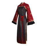 Limbus Company Jia Xichun Robe Rouge et Marron Cosplay Costume