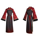 Limbus Company Jia Xichun Robe Rouge et Marron Cosplay Costume
