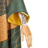 Loki Maillot de Bain Short+Veste Vert et Jaune Cosplay Costume