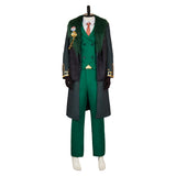 Loki Président Tenue Verte Cosplay Costume