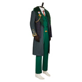 Loki Président Tenue Verte Cosplay Costume