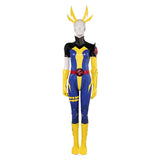 Magik Tenue Jaune et Bleue Cosplay Costume
