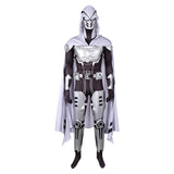 Moon Knight Tenue Blanche et Noire Cosplay Costume