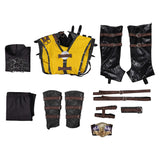 Mortal Kombat Scorpion Tenue Jaune Cosplay Costume