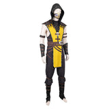 Mortal Kombat Scorpion Tenue Jaune Cosplay Costume