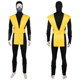 Mortal Kombat Scorpion Tenue Jaune et Noire Cosplay Costume