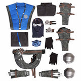 Mortal Kombat Sud-Zero Tenue Bleue Cosplay Costume