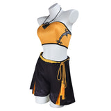 Naraka: Bladepoint Lannie Tenue Noire et Orange Cosplay Costume