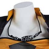 Naraka: Bladepoint Lannie Tenue Noire et Orange Cosplay Costume