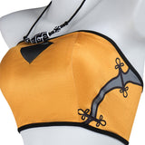 Naraka: Bladepoint Lannie Tenue Noire et Orange Cosplay Costume