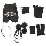 NieR: Automata x NIKKE 2B Maillet de Bain Noir Cosplay Costume