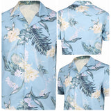 Nobody 2(2025) Hutch Mansell Chemise Bleue Cosplay Costume