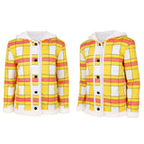 One Piece Live Action 2(2026) Luffy Veste à Carreaux Jaune Cosplay Costume