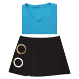 One Piece Live Action 2(2026) Nami Tenue Bleue et Noire Cosplay Costume Ver.2