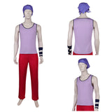 One Piece Live Action 2(2026) Usopp Tenue Violette et Rouge Cosplay Costume