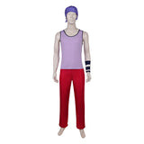 One Piece Live Action 2(2026) Usopp Tenue Violette et Rouge Cosplay Costume