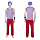 One Piece Live Action 2(2026) Usopp Tenue Violette et Rouge Cosplay Costume