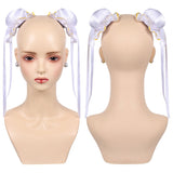 Overwatch 2 x Street Fighter 6 Juno Accessoire pour Cheveux+Boucle d'Oreilles pour Chun-Li Cosplay
