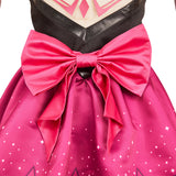 Overwatch D.VA Robe Rose et Noire Cosplay Costume