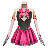 Overwatch D.VA Robe Rose et Noire Cosplay Costume