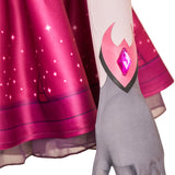 Overwatch D.VA Robe Rose et Noire Cosplay Costume