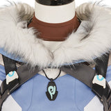 Overwatch OW Freya Tenue Bleue Cosplay Costume
