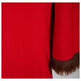 Padme Amidala Naberrie Throne Room Gown Robe Rouge Cosplay Costume