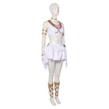 Panty & Stocking with Garterbelt Panty Tenue de Combat Blanche Cosplay Costume