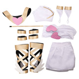 Panty & Stocking with Garterbelt Panty Tenue de Combat Blanche Cosplay Costume