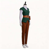 Cosplay Costume Flynn Rider Raiponce Film Cosplay Tenue Bleue et Marron Femme