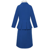 Cosplay Costume Mary Poppins Le Retour de Mary Poppins Film Cosplay Tenue Bleue Enfant